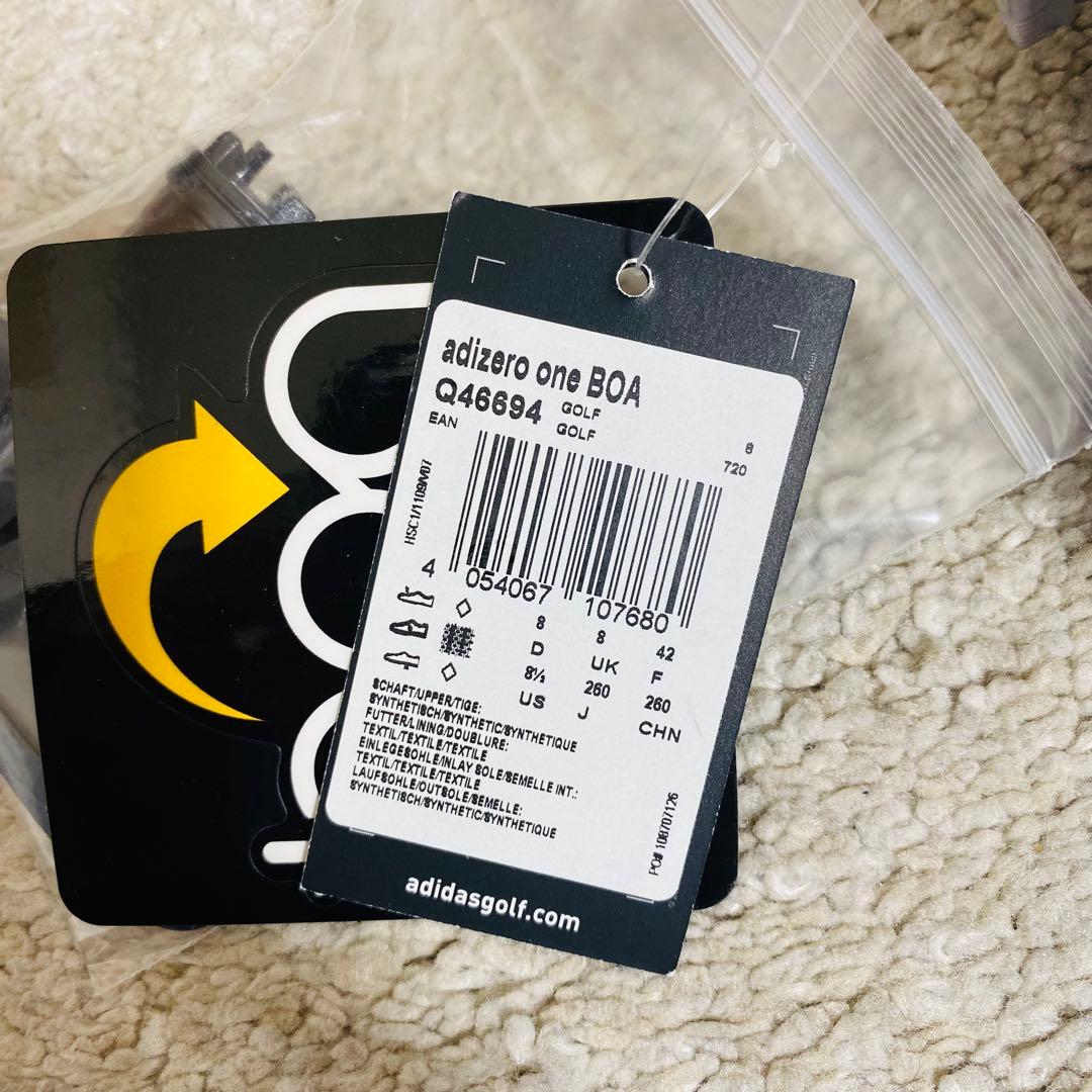 未使用 adidas adizero one BOA ゴルフシューズ 26cm