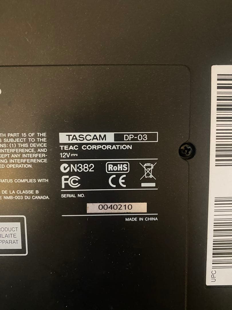 OPB 専用TASCAM DIGITAL PORTASTUDIO DP-03SD