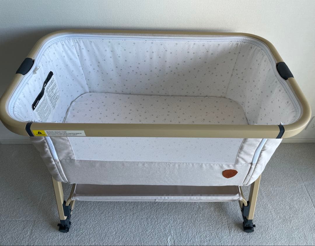 【KOYA】【定価1.9万】ベビーベッド　HDZMJ コンパクト　ベージュ