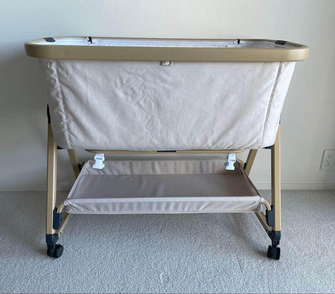 【KOYA】【定価1.9万】ベビーベッド　HDZMJ コンパクト　ベージュ