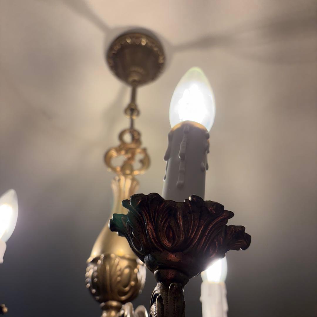 ゴールドシャンデリア フランス製3灯 クラシックスタイル