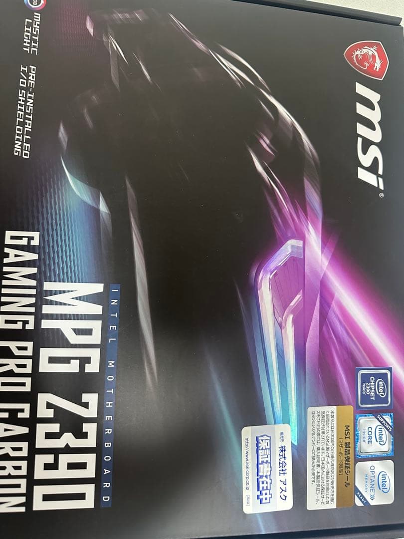 core i9 9900k、MPG Z390 GAMINGPRO CARBON