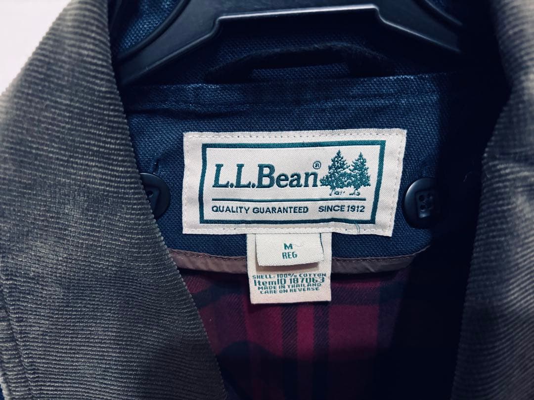 希少ネイビー　L.L.Bean フィールドコート　プリマロフトの中綿着脱ライナー