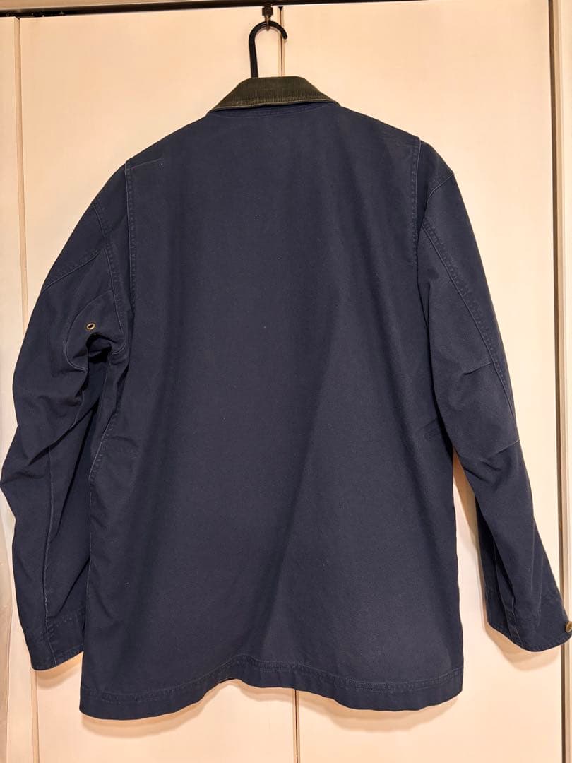 希少ネイビー　L.L.Bean フィールドコート　プリマロフトの中綿着脱ライナー