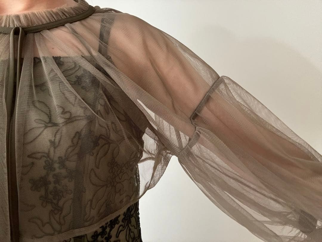 Lejaレジャ　マーメイドキャミワンピース　カーキ　Mサイズ