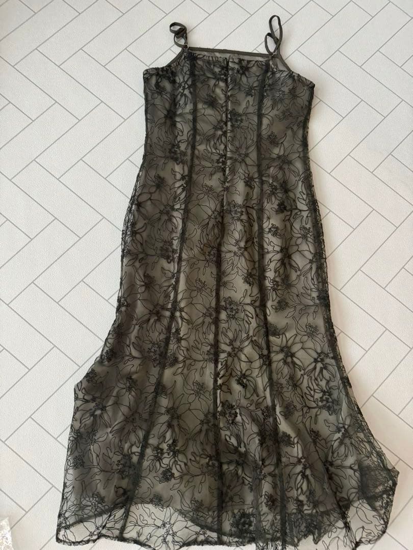 Lejaレジャ　マーメイドキャミワンピース　カーキ　Mサイズ