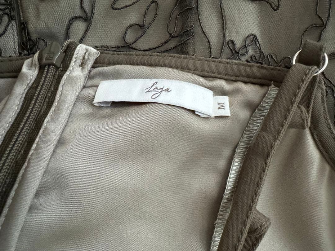 Lejaレジャ　マーメイドキャミワンピース　カーキ　Mサイズ