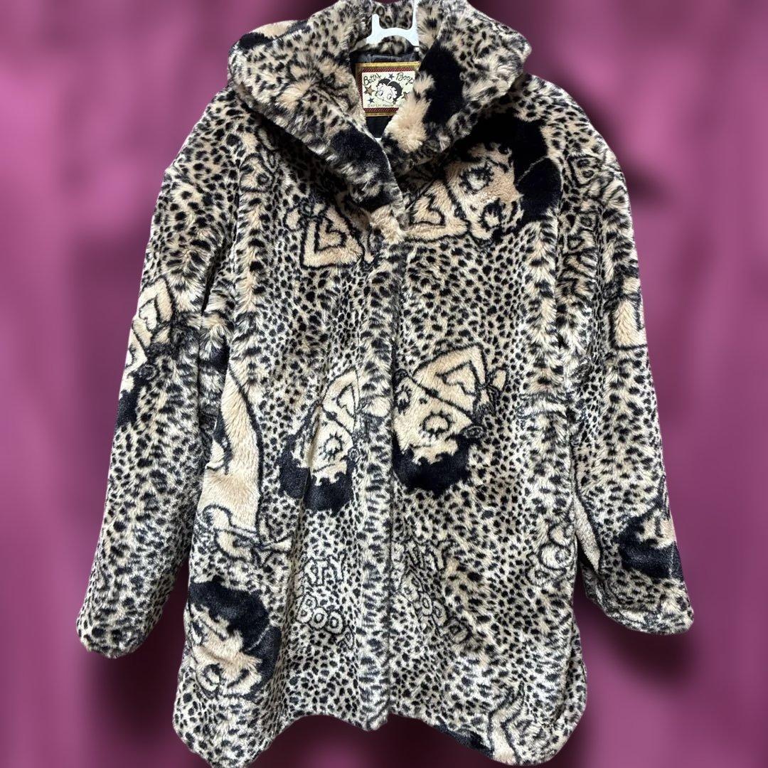 レア！ヴィンテージベティーちゃんベティちゃんレオパード柄ヒョウ柄ファーコート