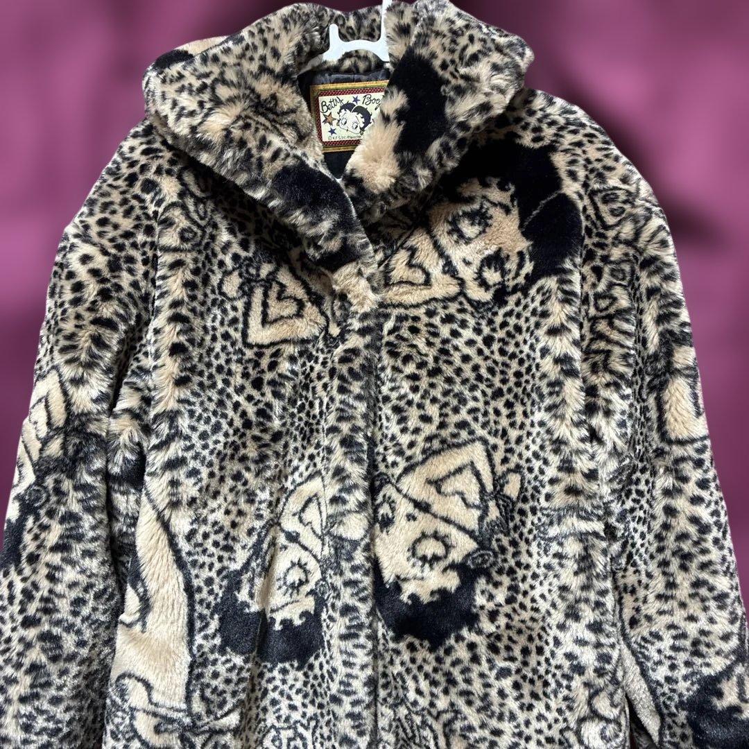 レア！ヴィンテージベティーちゃんベティちゃんレオパード柄ヒョウ柄ファーコート