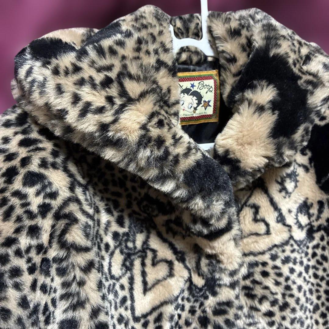 レア！ヴィンテージベティーちゃんベティちゃんレオパード柄ヒョウ柄ファーコート