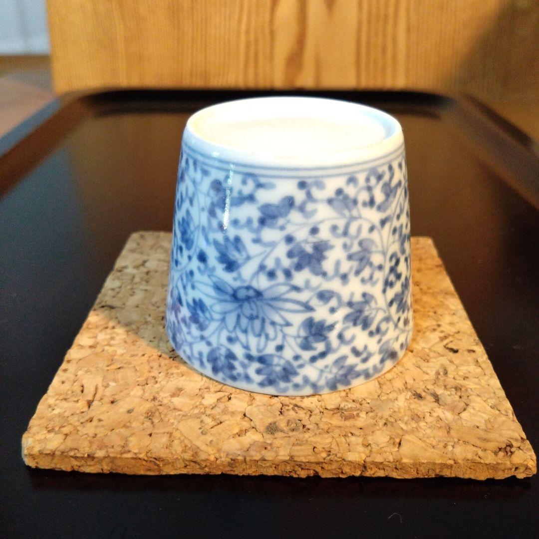 古伊万里花唐草　蕎麦猪口