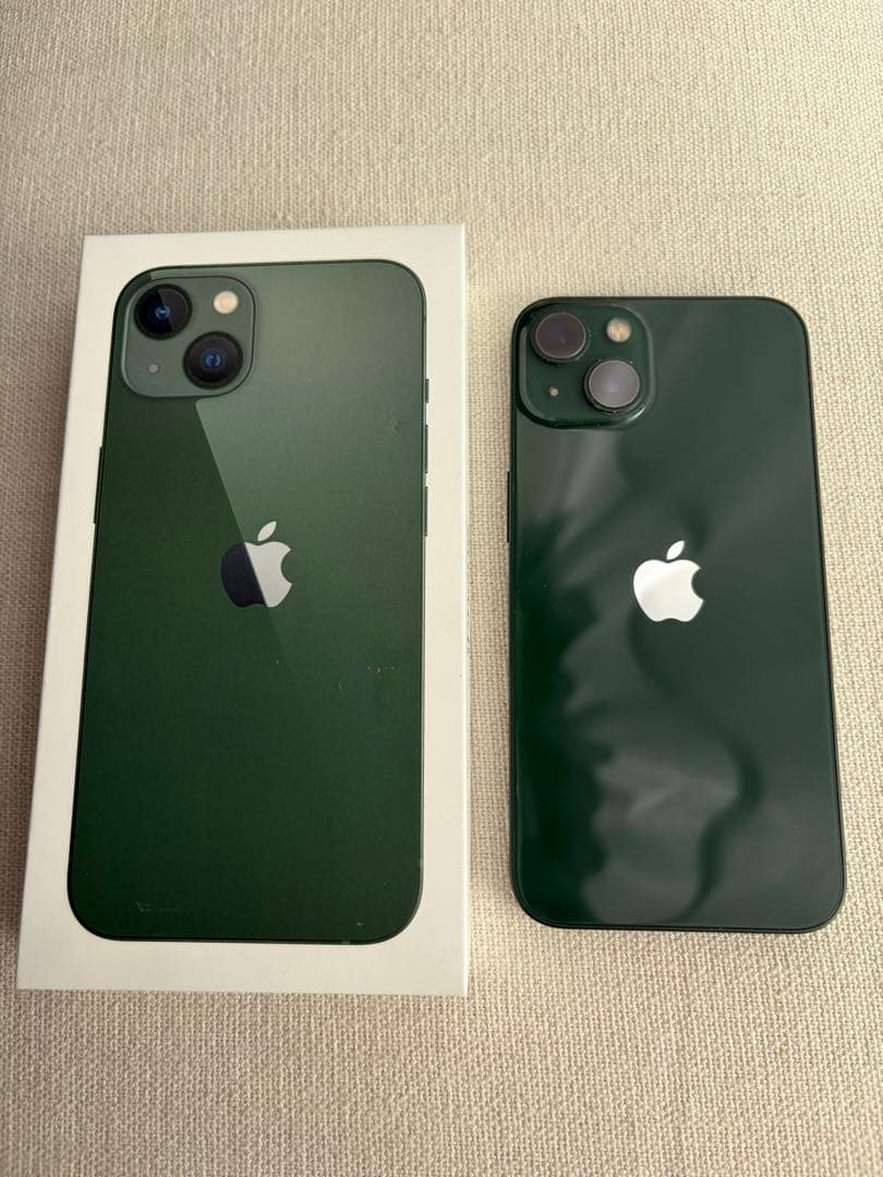 iPhone 13 グリーン 128GB 箱有 SIMフリー 充電コード付き