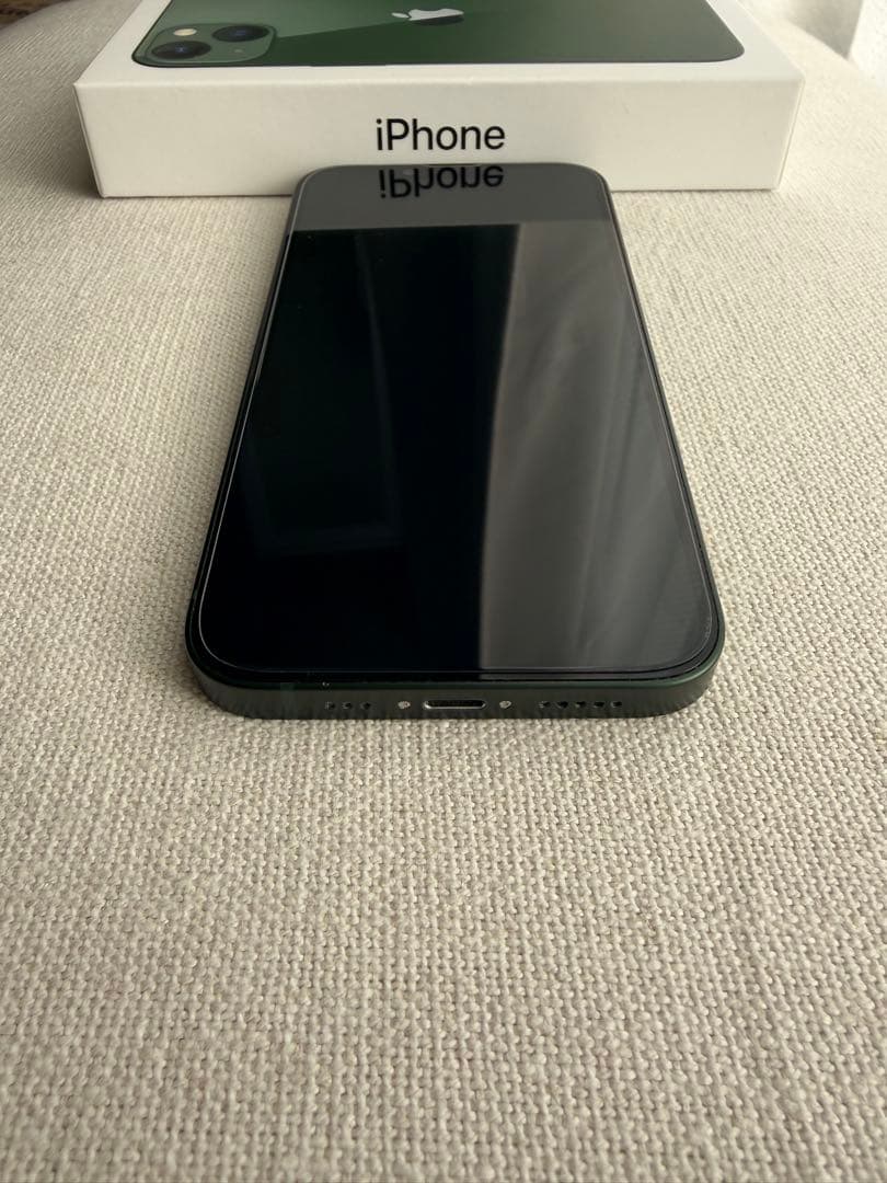 iPhone 13 グリーン 128GB 箱有 SIMフリー 充電コード付き