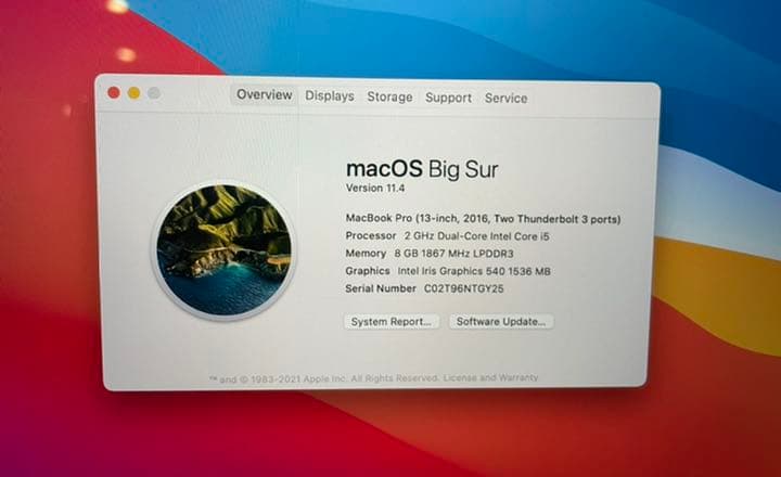 MacBook Pro 13-inch USキーボード