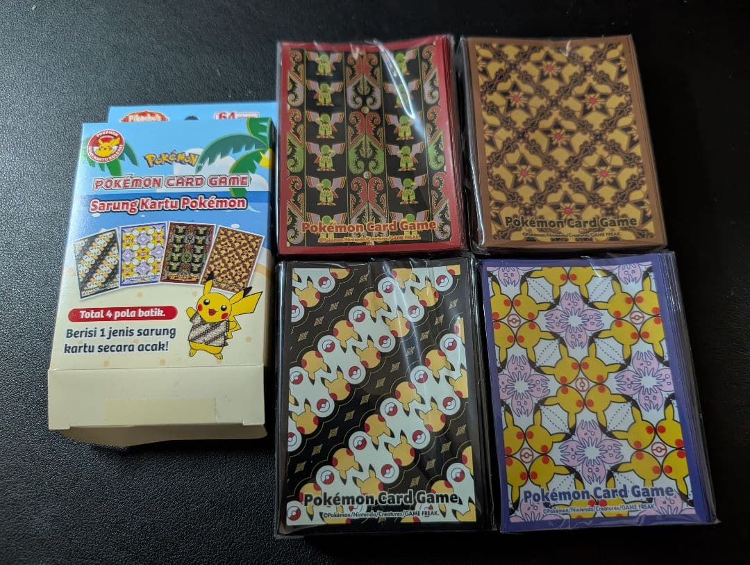 ポケカ　インドネシア限定　スリーブ　4種セット
