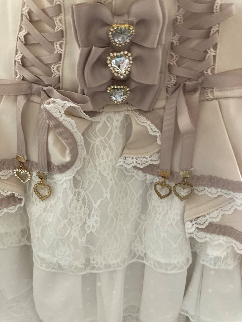 LIZLISA リズリサ lizlisa フロントカシュクールスカート ピンク