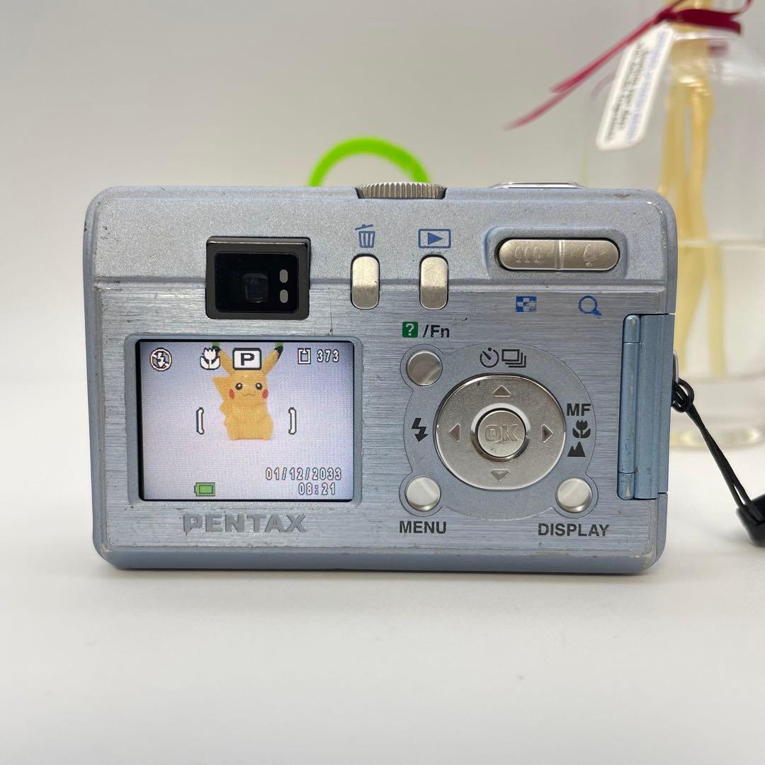 スマホ転送OK✨PENTAX Optio S40✨動作確認済 単三電池 可愛い♪