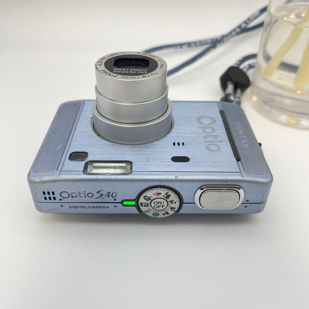 スマホ転送OK✨PENTAX Optio S40✨動作確認済 単三電池 可愛い♪