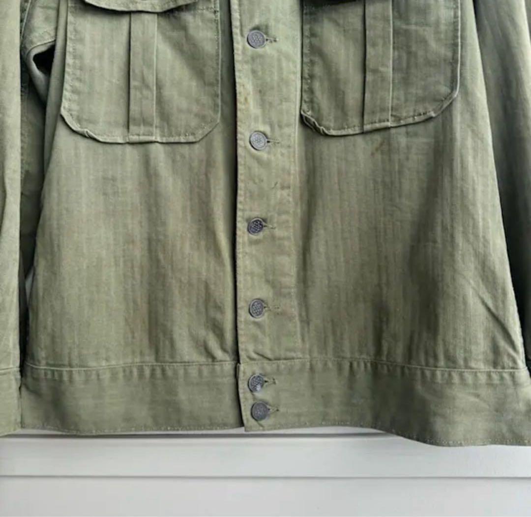 40s M-41 HBT ジャケット　米軍実物　USARMY M-43
