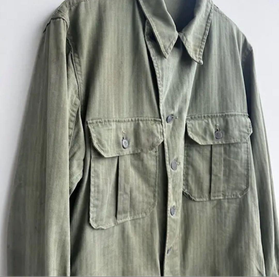 40s M-41 HBT ジャケット　米軍実物　USARMY M-43