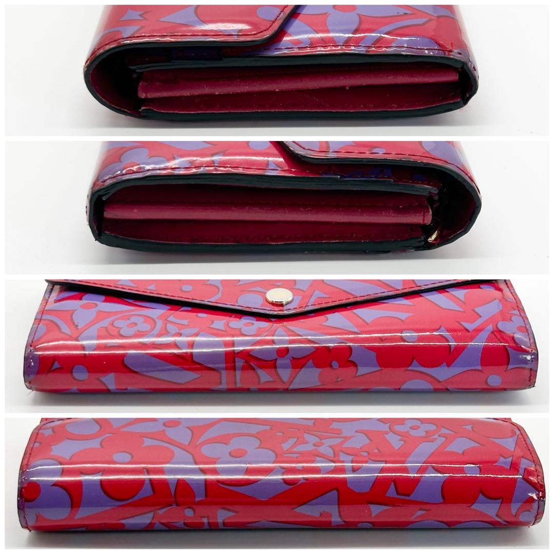 ルイヴィトン ポルトフォイユ サラ モノグラム ヴェルニ スイート フラワー