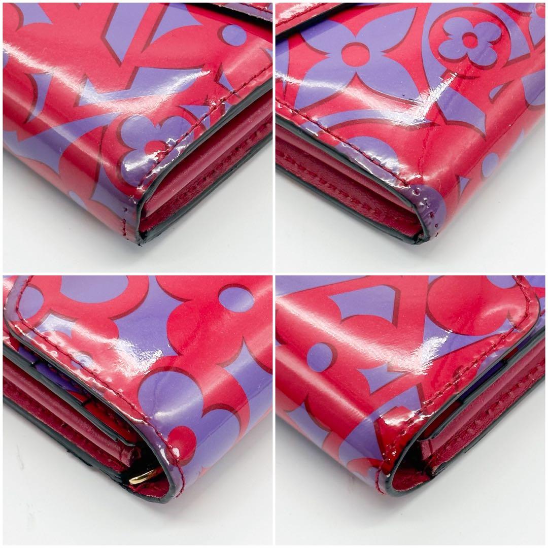 ルイヴィトン ポルトフォイユ サラ モノグラム ヴェルニ スイート フラワー