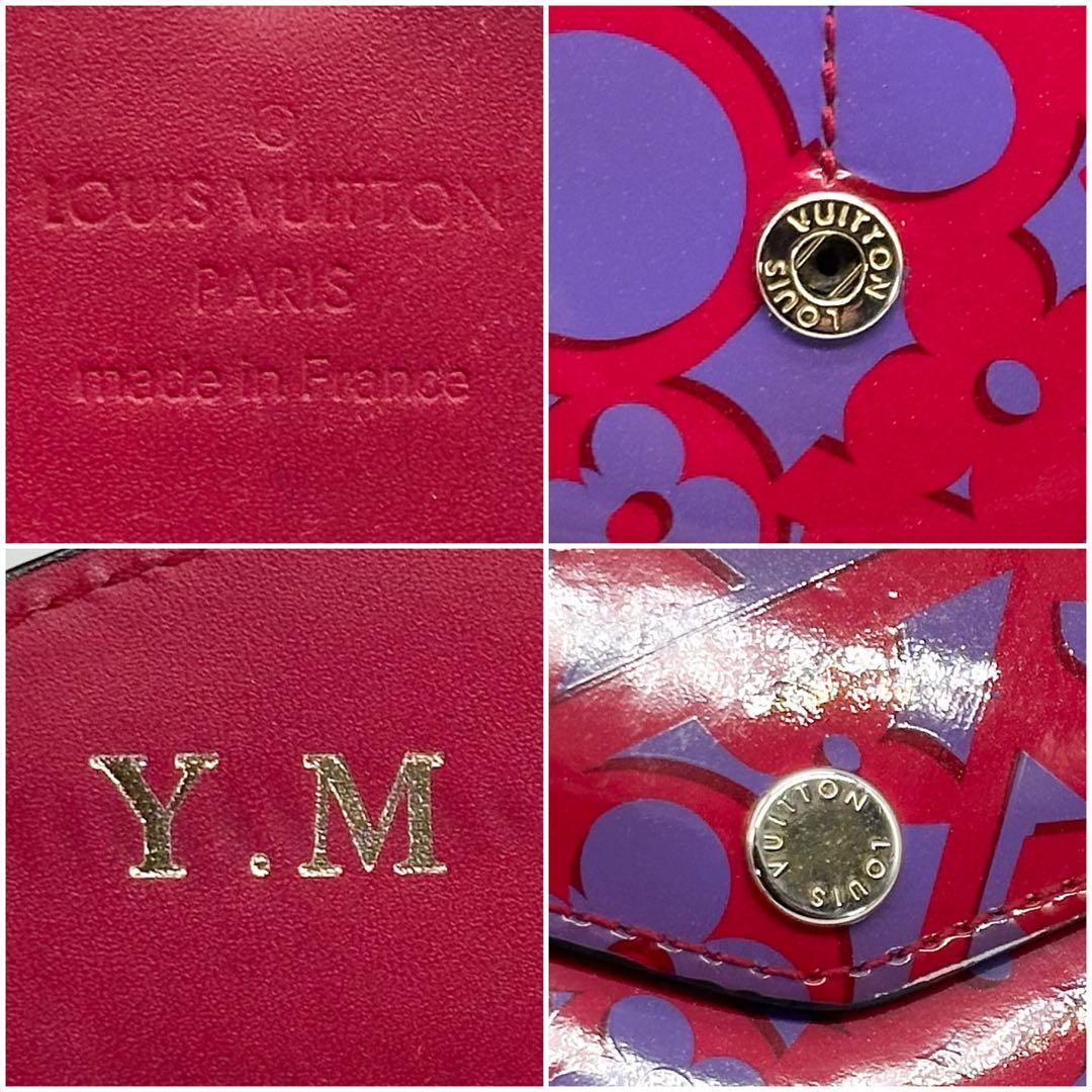 ルイヴィトン ポルトフォイユ サラ モノグラム ヴェルニ スイート フラワー