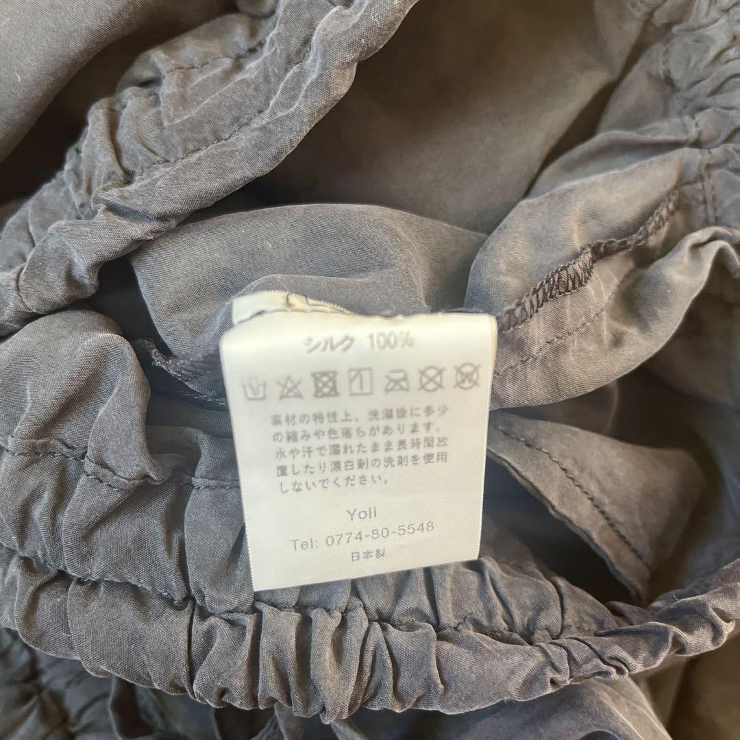 Yoli ヨリ　Silk pants　シルクパンツ　ブラック　サイズ1