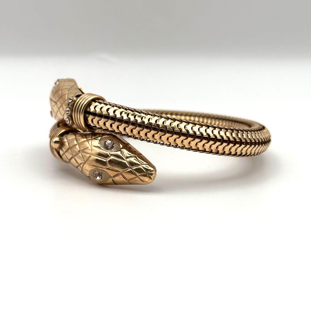 【希少】GAS BIJOUX ガスビジュー バングル スネーク 蛇 ゴールド