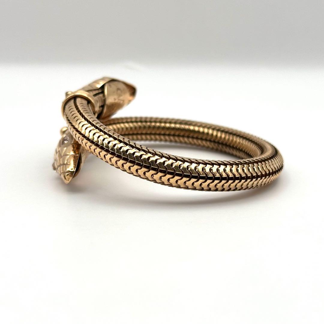 【希少】GAS BIJOUX ガスビジュー バングル スネーク 蛇 ゴールド