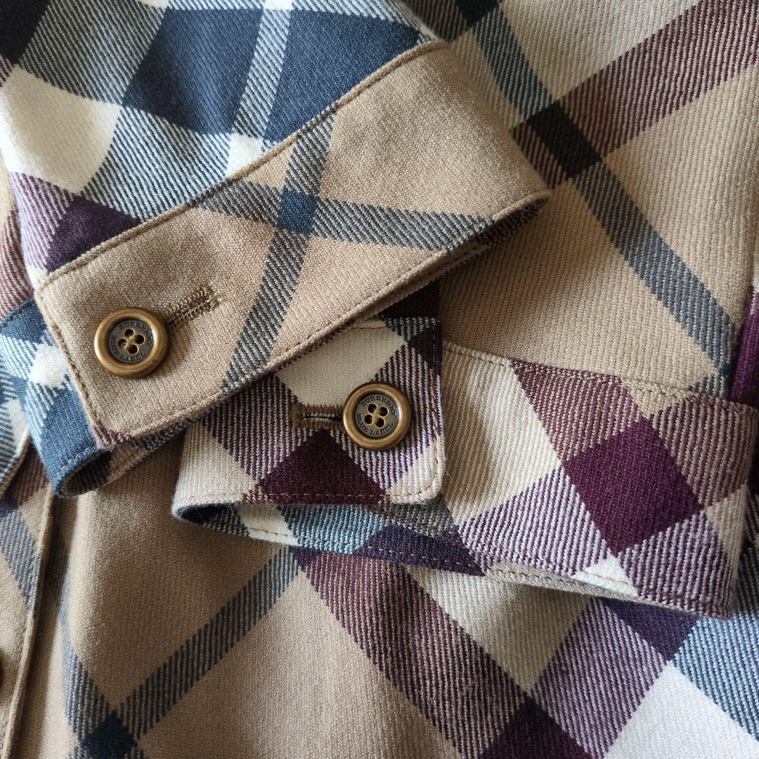 美品✨バーバリーブルーレーベル ノバチェック シャツワンピース ベルト 38