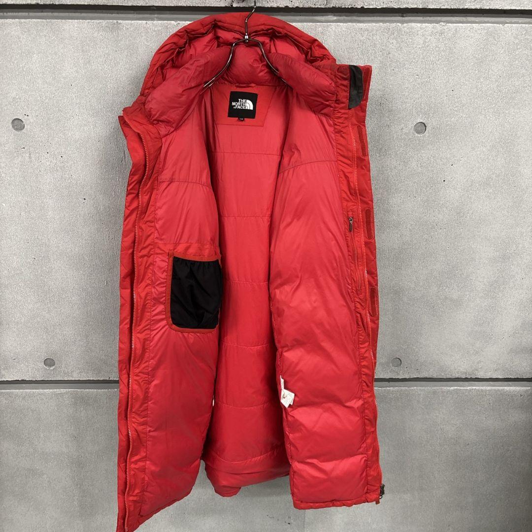 ノースフェイス　ダウンコートHYVENT レッド　メンズXL