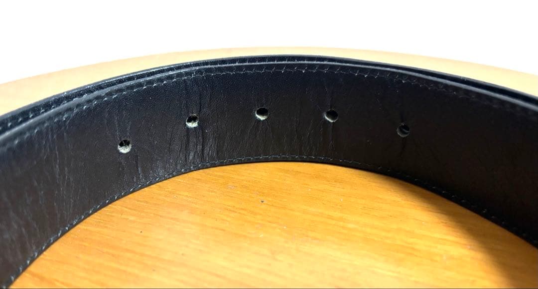 美品 CELINE セリーヌ ブラックレザー ベルト