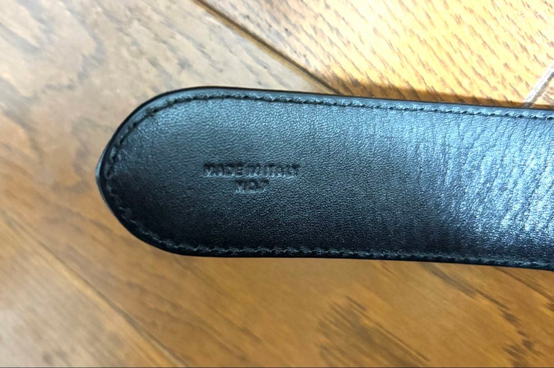 美品 CELINE セリーヌ ブラックレザー ベルト