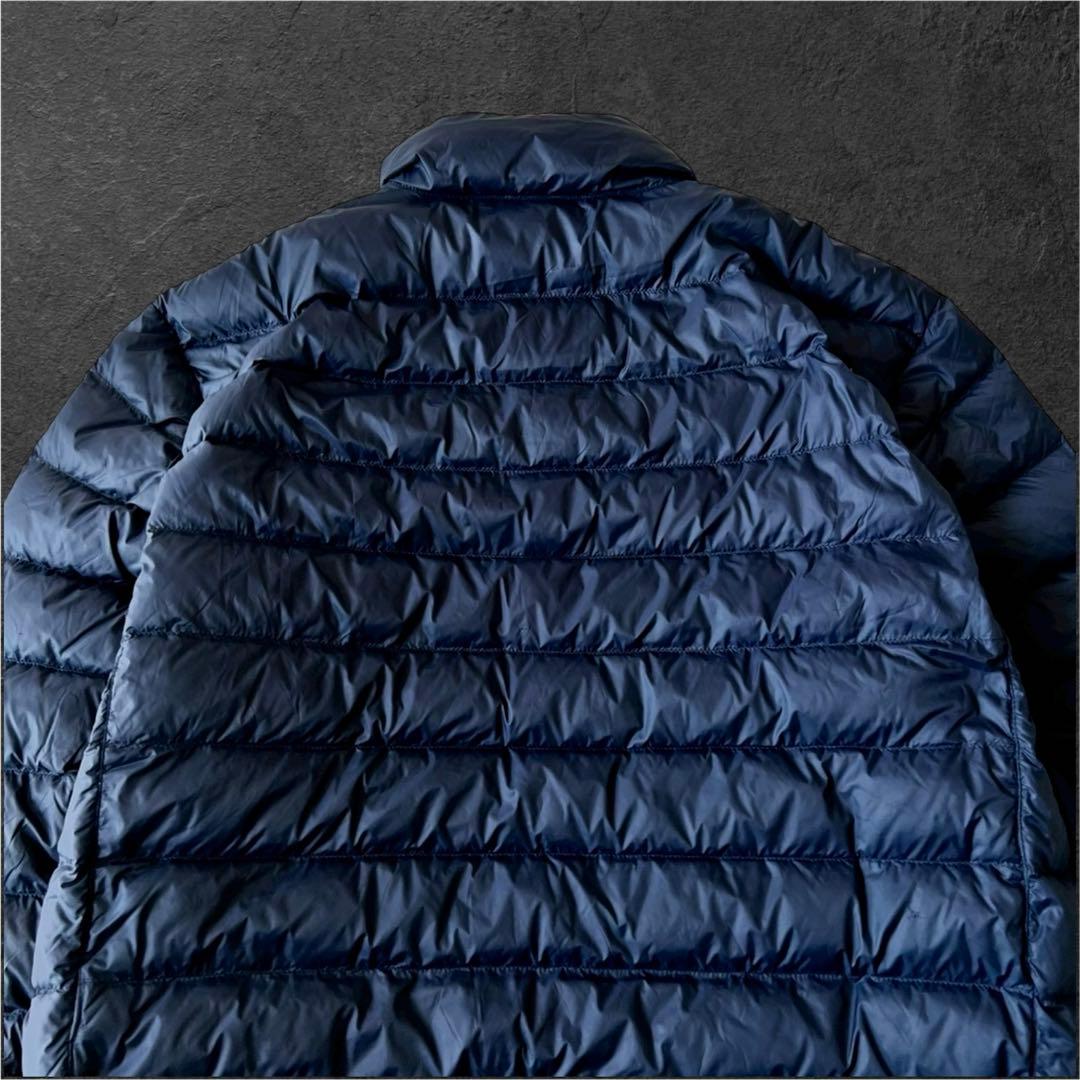 美品 Polo Ralph Lauren ライトダウンジャケット ネイビー 刺繍