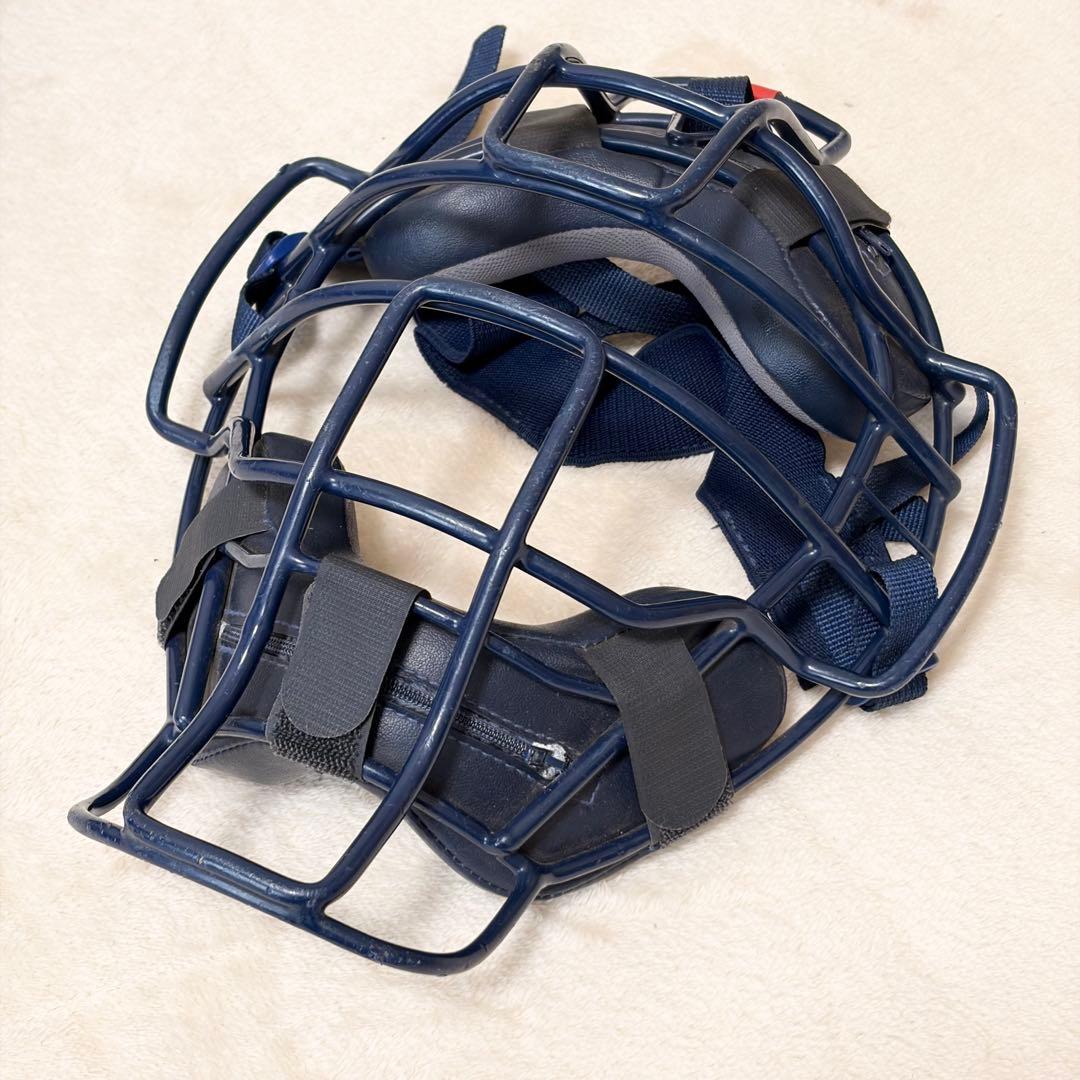 ミズノ ソフトボール キャッチャー防具一式 ネイビー 5点 レガース(軟式用)