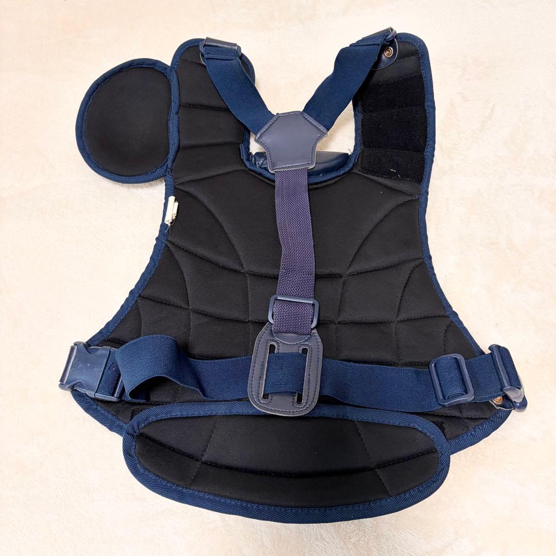 ミズノ ソフトボール キャッチャー防具一式 ネイビー 5点 レガース(軟式用)