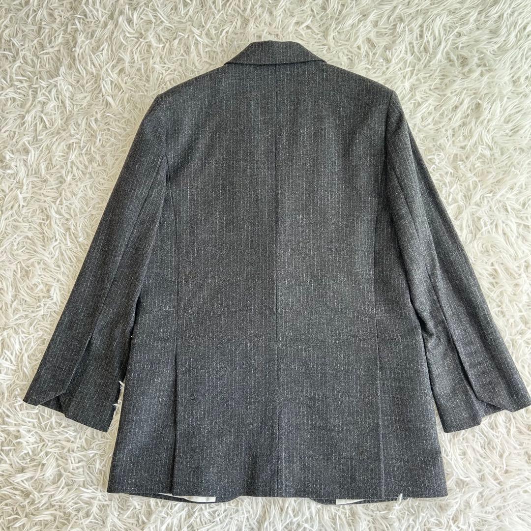 ザディグエヴォルテール　テーラードジャケット　ストライプ　イタリア生地　グレー