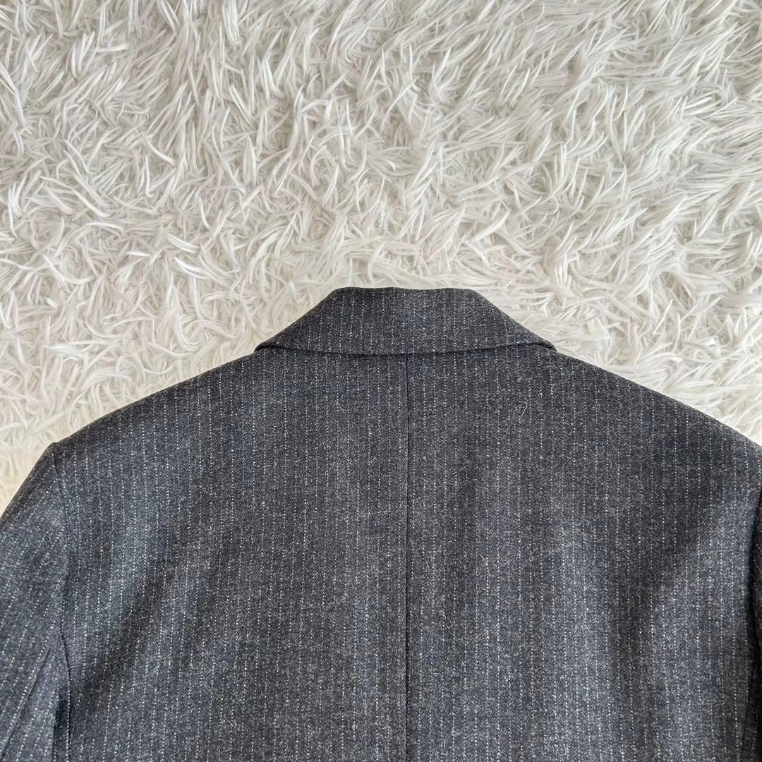 ザディグエヴォルテール　テーラードジャケット　ストライプ　イタリア生地　グレー