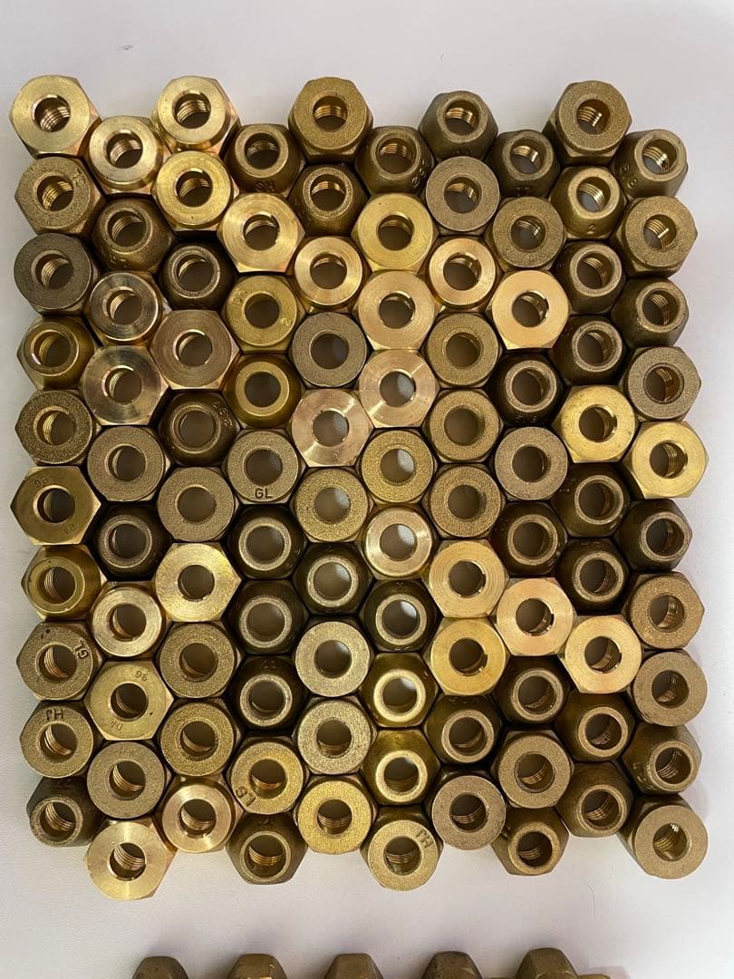 エアコン用フレアナット2分100個3分100個