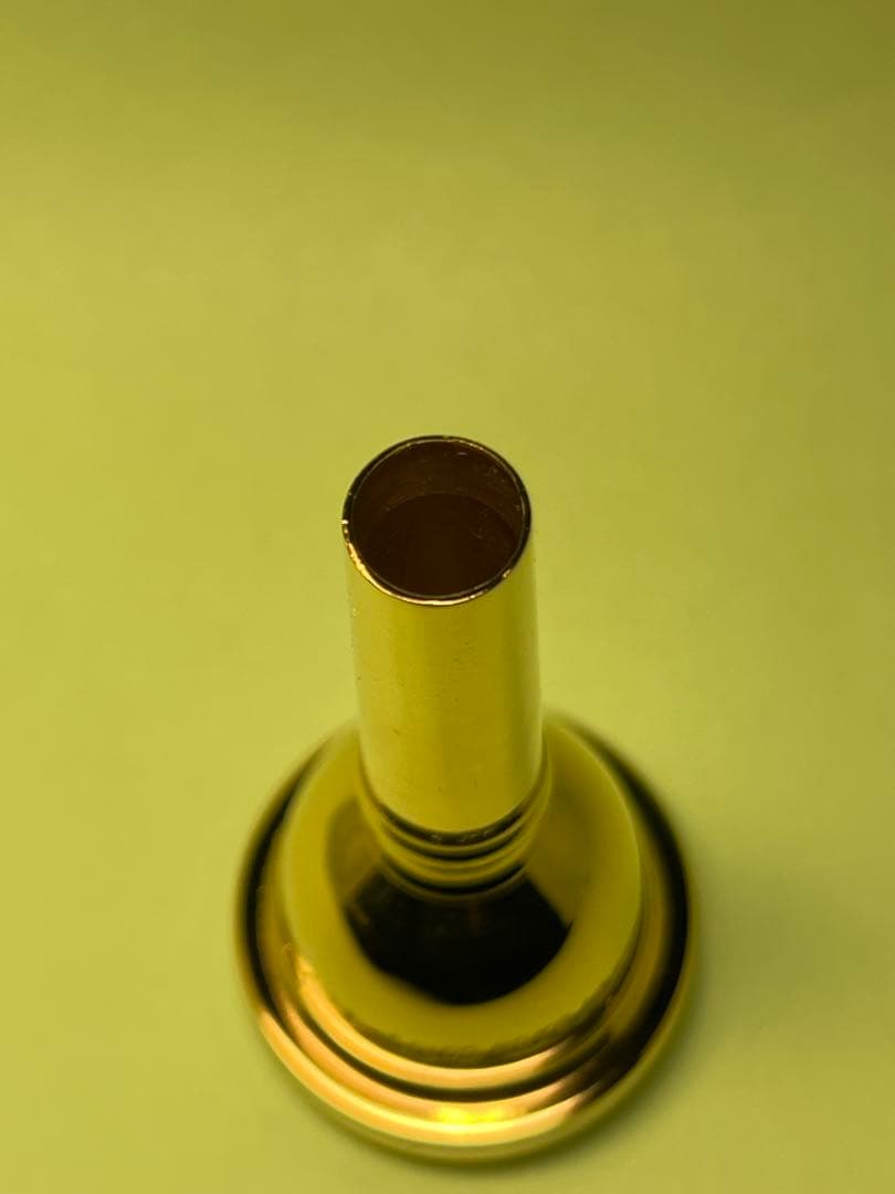 Ｂａｃｈバックトロンボーンマウスピース １２Ｃ　細管用　金メッキ