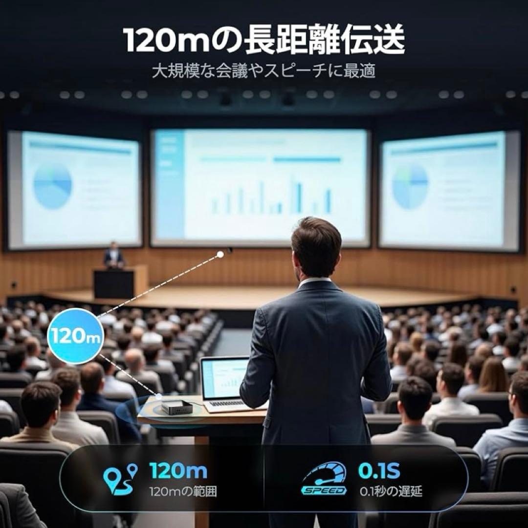 【2026最新】ワイヤレスHDMI 無線送受信機60m安無線伝送 4K 30Hz