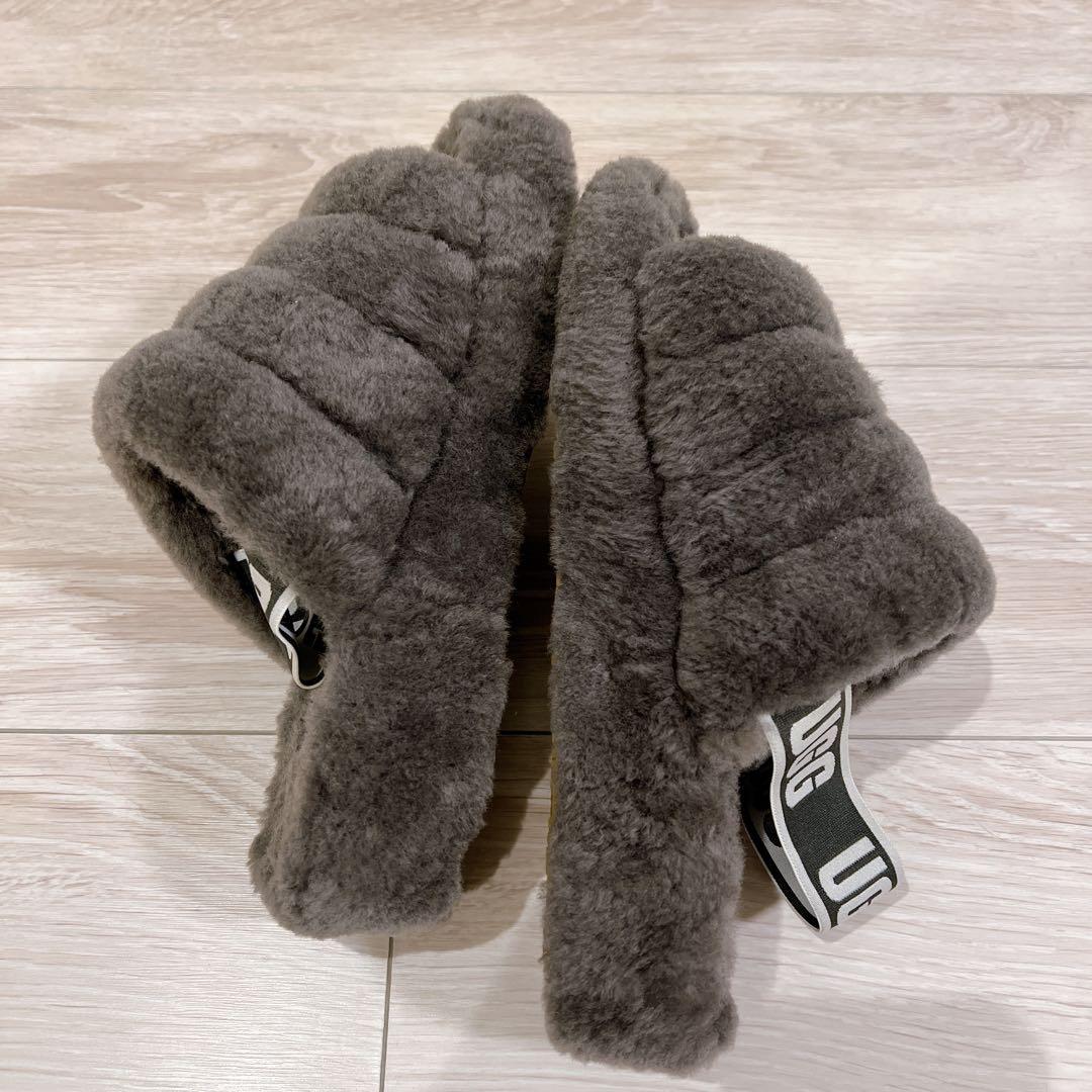 k*6様 UGG ファーサンダル FLUFF YEAH SLIDE 24cm