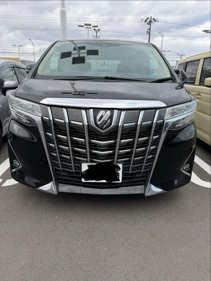 美品　売り切りアルファード30系標準バンパー、グリル、メッキ、フォグブラケット、