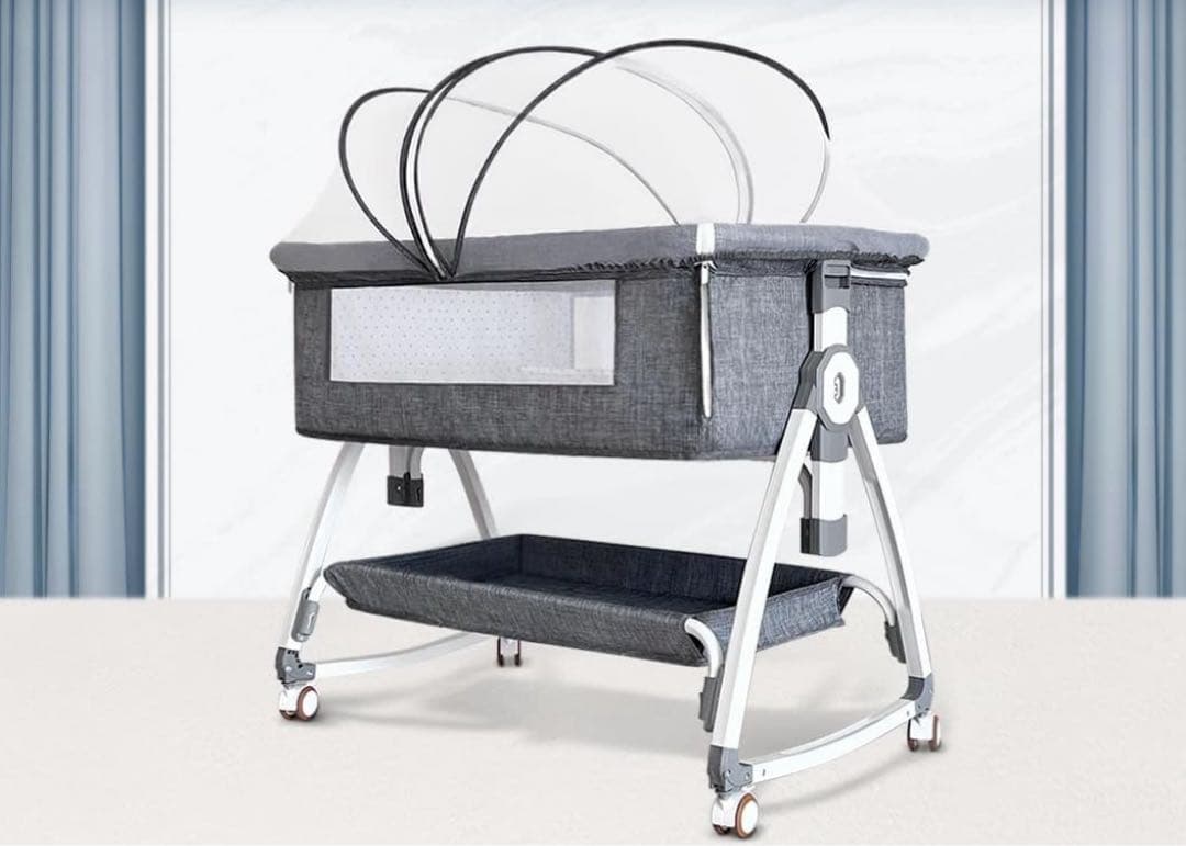 ⑤折りたたみ式ベビーベッド 92cm x 55cm