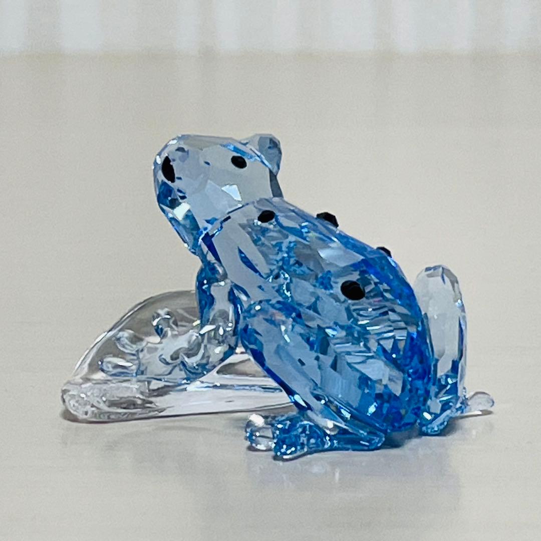 スワロフスキー SCS会員限定 2009年 青いカエル 置物 フィギュリン
