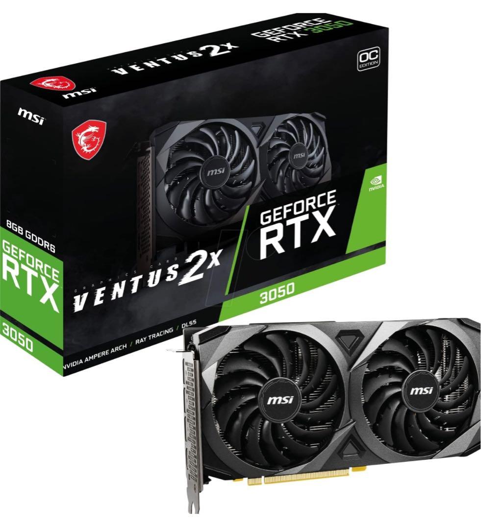 グラフィックボード・グラボ・ビデオカード MSI GeForce RTX 3050 VENTUS 2X 8G OC
