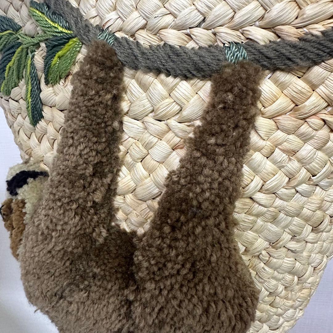 【ほのまま様】イアパピヨネ ナマケモノ カゴバッグ 美品