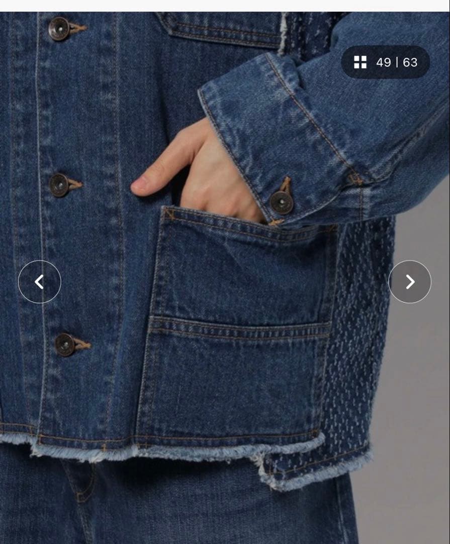 未使用に近い　ニコアンド【NKJ2025SS】REMAKE COVERALL