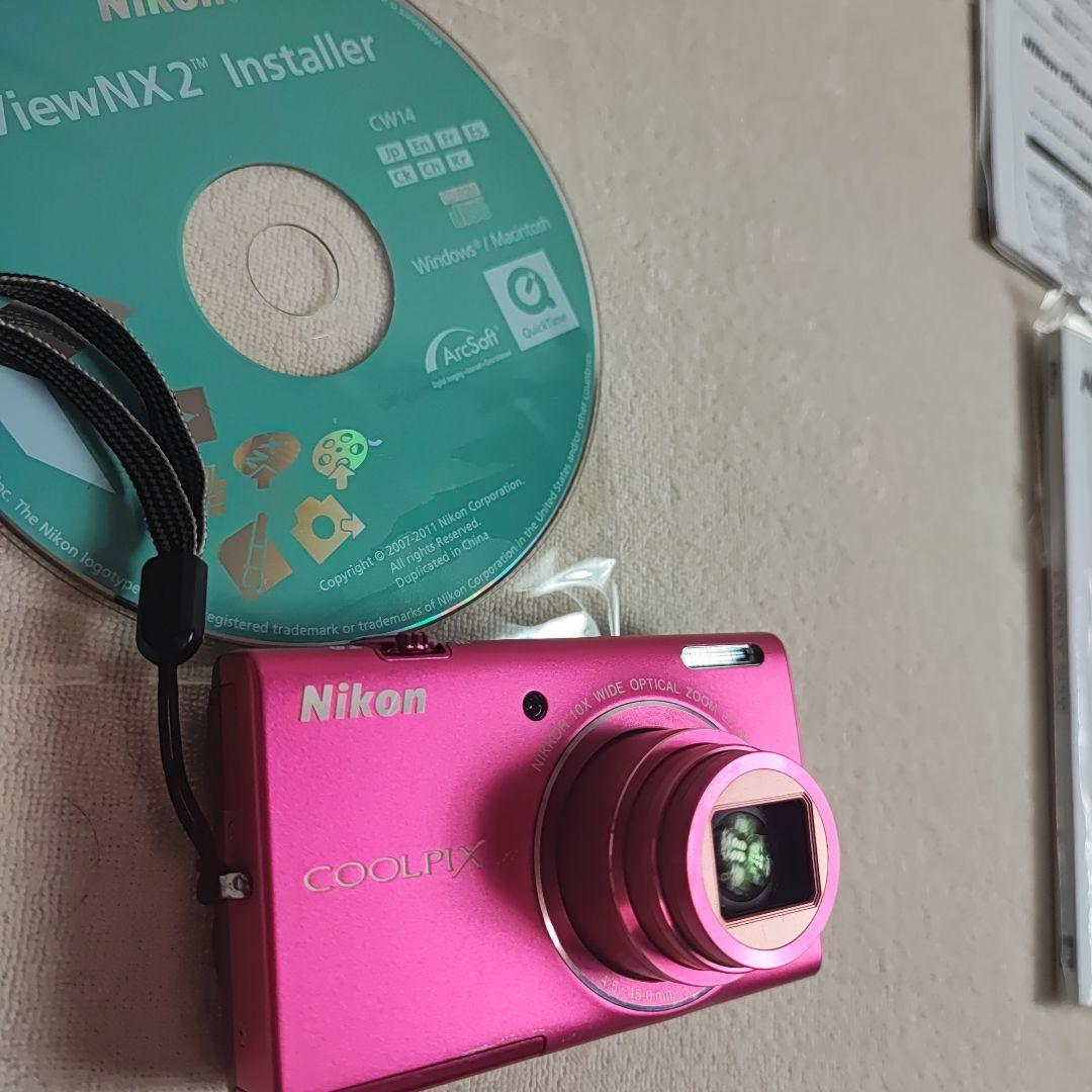 Nikon COOLPIX S6200 ピンク 予備バッテリーあり